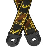 FENDER - QUICK GRIP LOCKING END STRAP - Black, Yellow and Brown